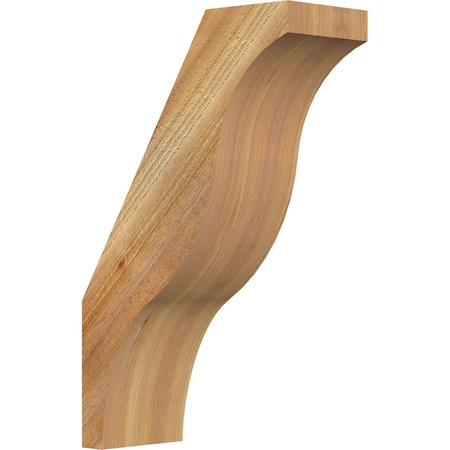 Ekena Millwork 6"W x 14"D x 22"H Funston Rough Sawn Knee Brace, Western Red Cedar BRC06X14X22FST00RWR